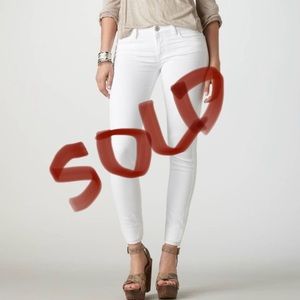 AMERICAN EAGLE White Jean Jeggings Size 6